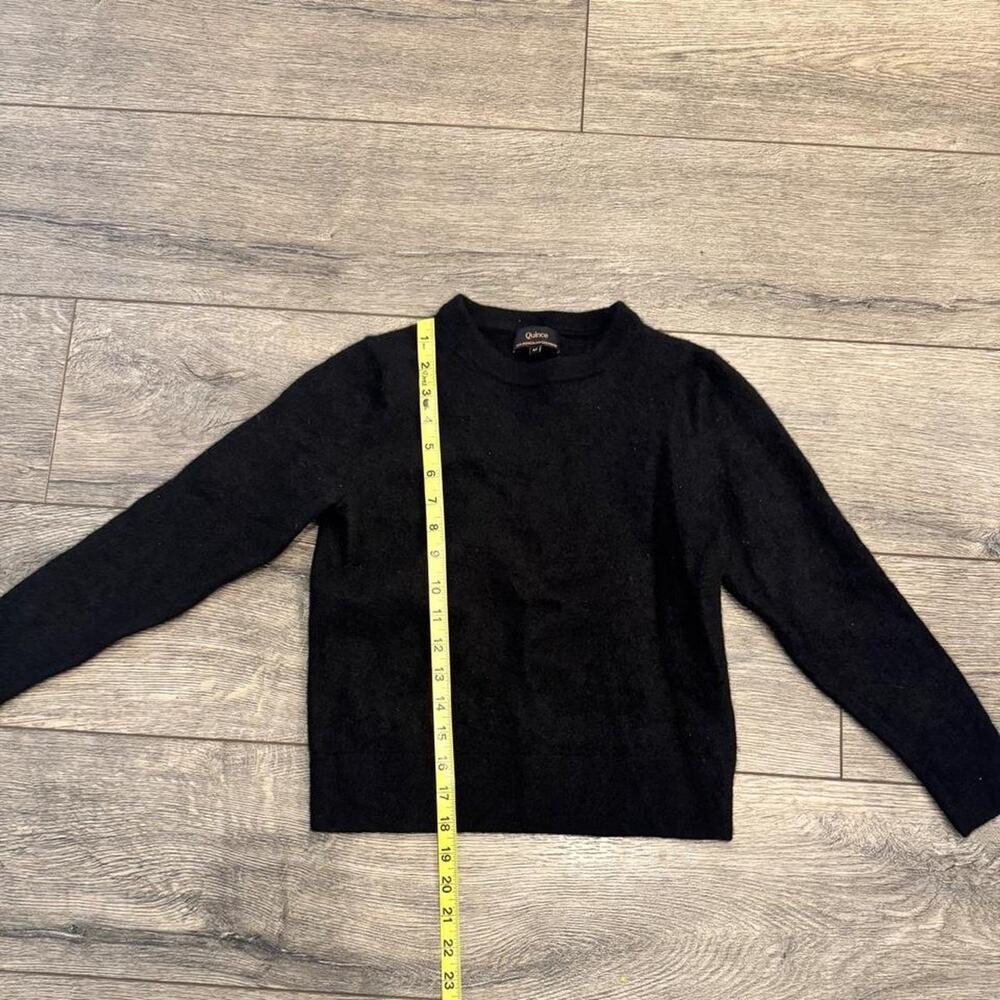 Quince black cashmere sweater kids
